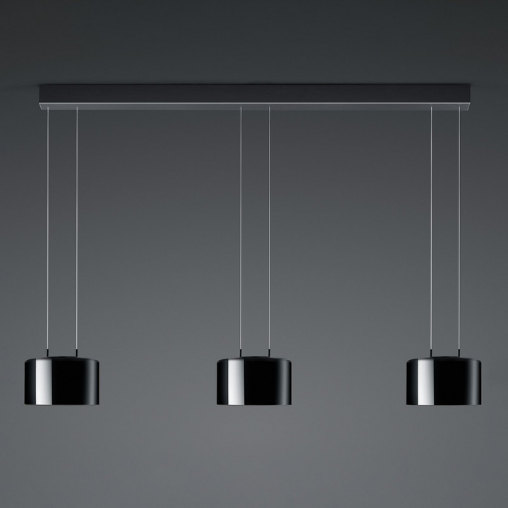 BANKAMP Luce elevata Grand 3fl. schwarz/innen gold Deckenlampe Deckenleuchte
