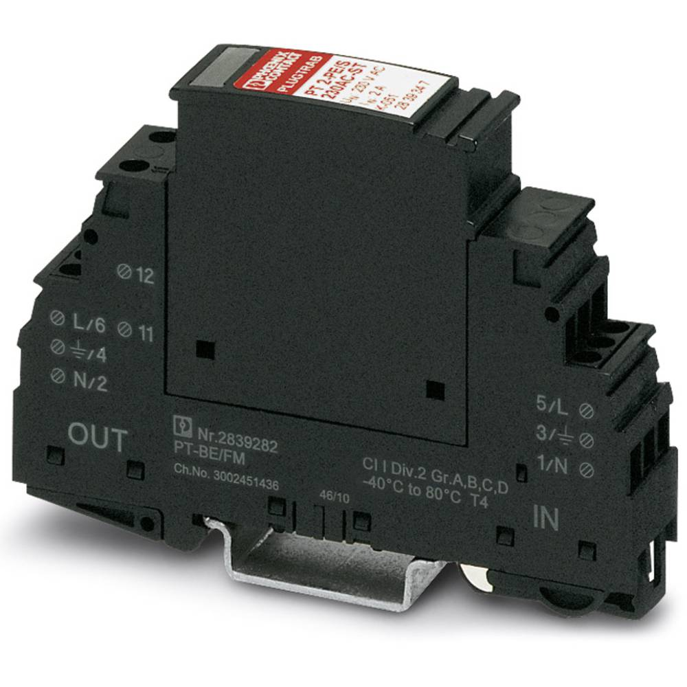 Phoenix Contact 2817958 Pt 2+1 S 48 Dc/Fm überspannungsschutz Ableiter Verteiler B-Ware