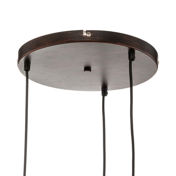 Globo Glas-Hängeleuchte Varus Hängelampe Lampe Leuchte amber 3-flmg E27 Ø 51752