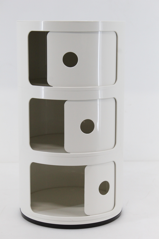 B-Ware Kartell Componibili Weiß Matt Container Box Beistelltisch Aufbewahrung Regale