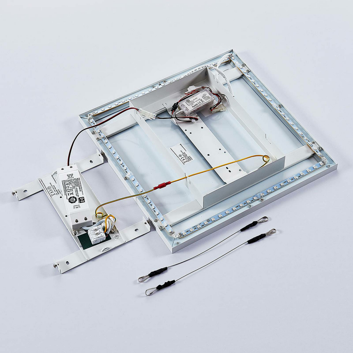 Panneau LED Arcchio Brenda, plafonnier pour salon, lampe LED 30W blanc RGB