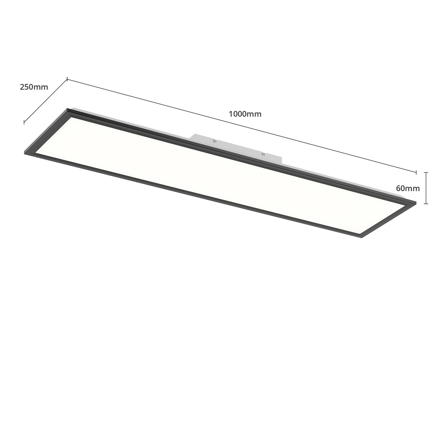 B-Ware Briloner Led Panel Leuchte Piatto Cct Fernbedienung Schwarz