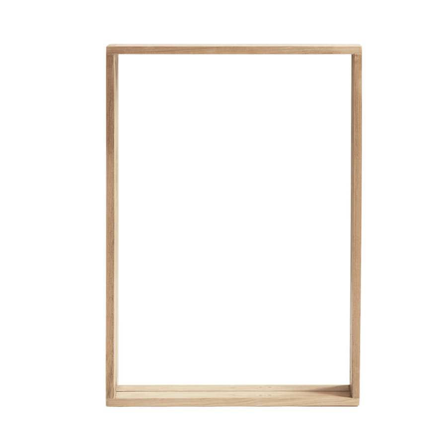 Muubs Soul Wandspiegel Spiegel Hängespiegel Dekospiegel Teak 72x50 Cm Dekoration B-Ware