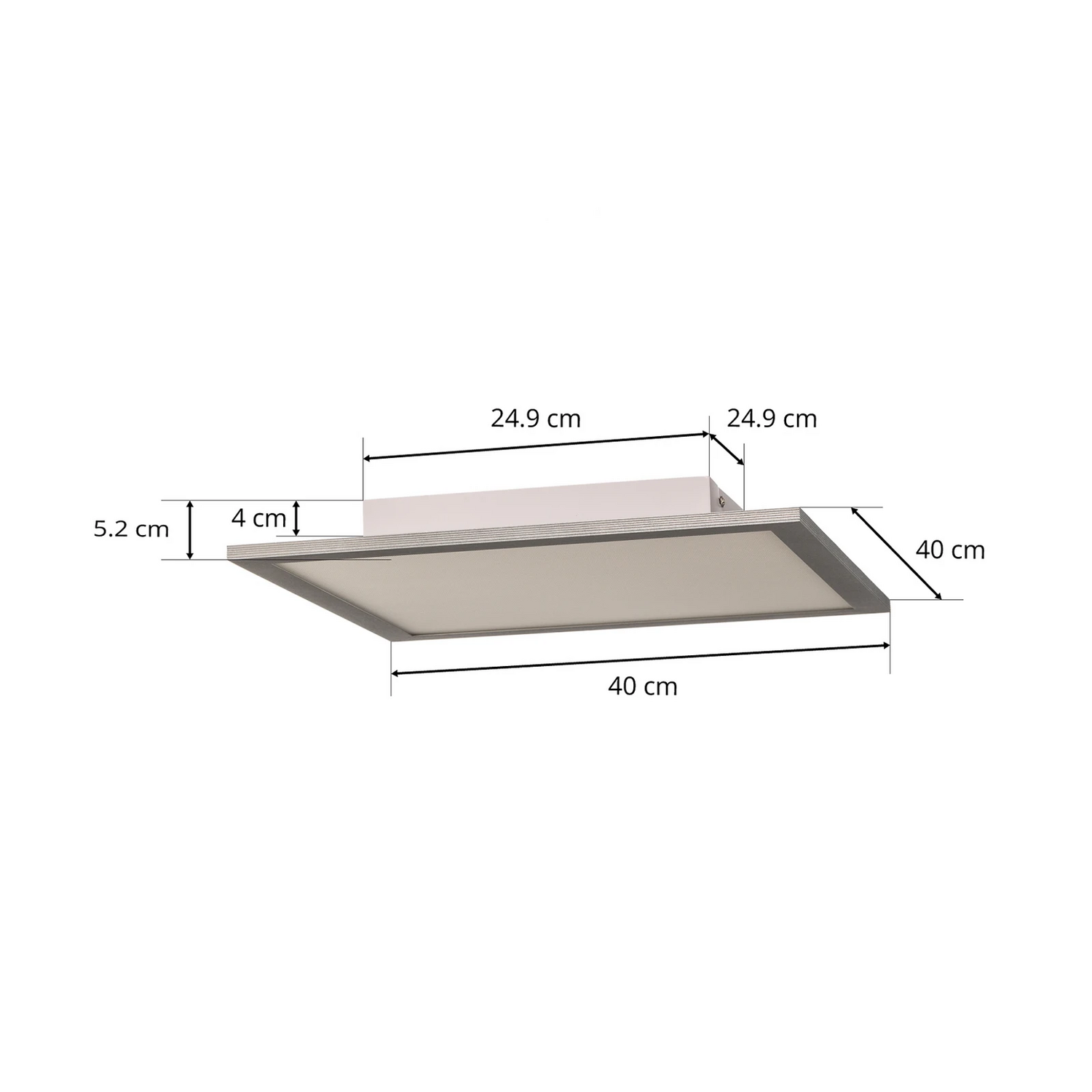 Prios Dinvoris Led Panel Ctt 40 Cm X 40 Cm Deckenlampe Deckenleuchte Lampe Spot B-Ware