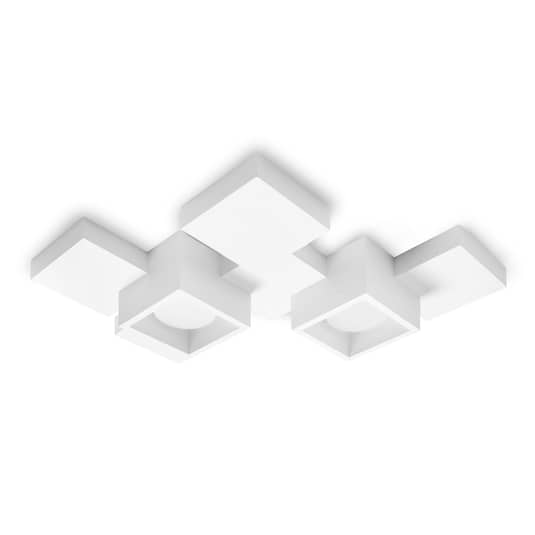 Sforzin Deckenlampe Side 2 Fl. Gips Weiß Deckenlampe Lampe Leuchte Gx53 Decke B-Ware