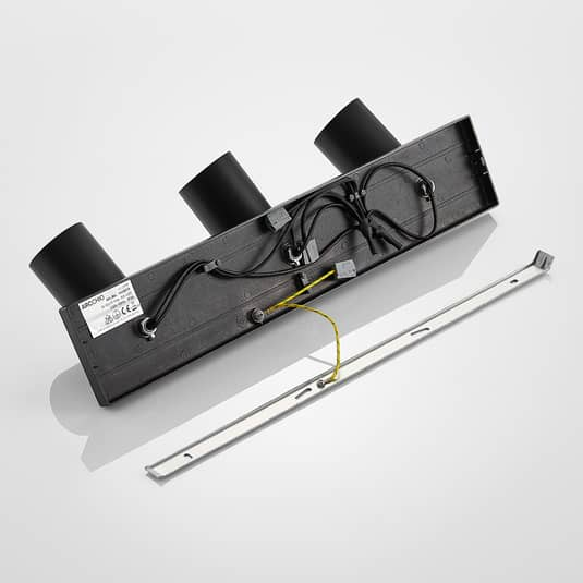Suspension Arcchio Brinja, spot noir et or