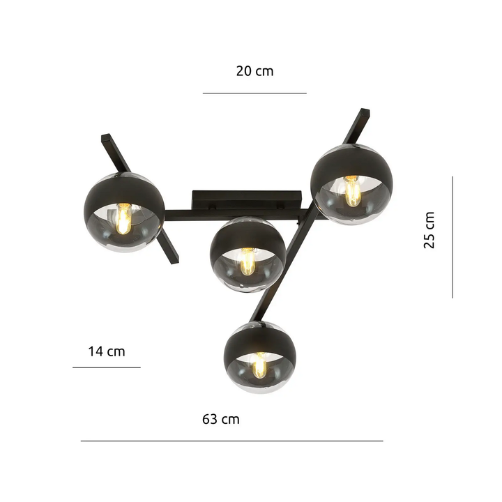 Emibig Lighting Deckenlampe Smart Deckenleuchte Leuchte 4flammig SIEHE TEXT/FOTO