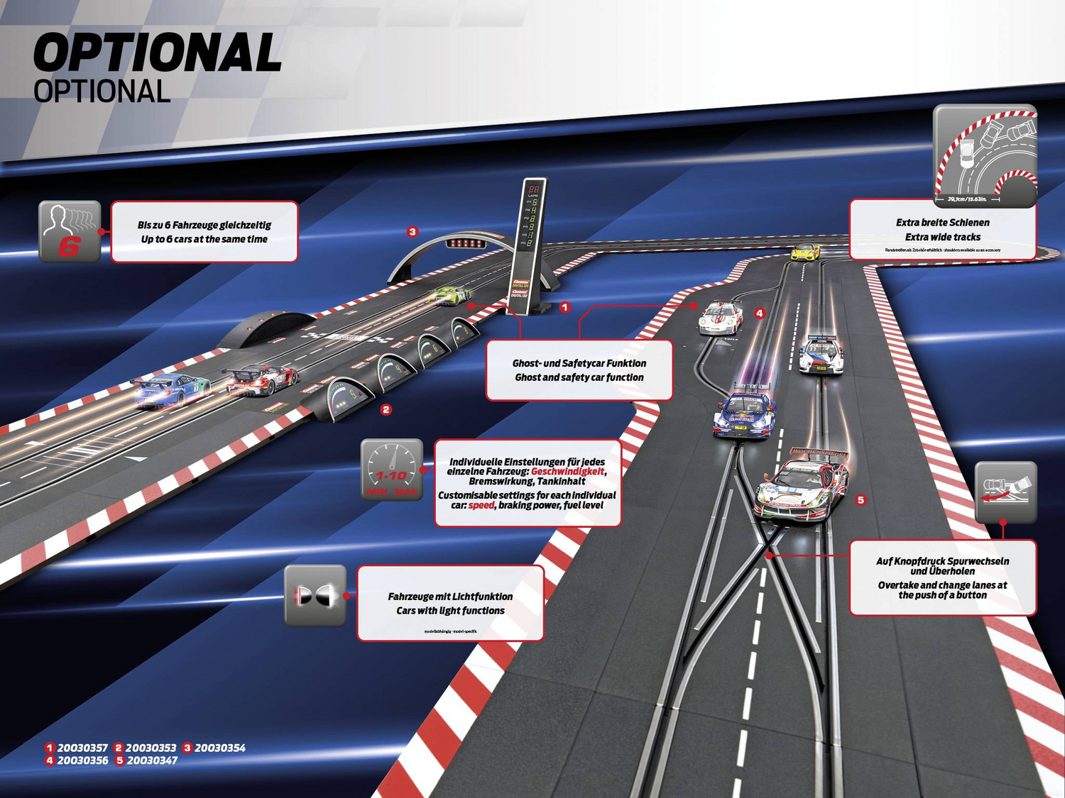 Carrera 20030033 Digital 132 Start Set Carrerabahn Modellautos Rennbahn Rennauto B-Ware - 4007486300330