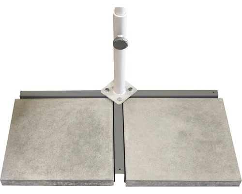 Suncomfort Kreuzschirmständer Ø 32 / 39 mm 4,8 kg Stahl grau quatratisch