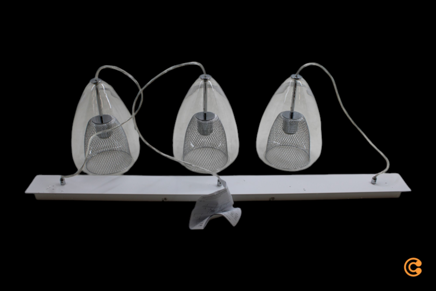 Fabas Luce Hängeleuchte Britton 3 Flammig Transparent Hängelampe Lampe Leuchte B-Ware - 8019282533177