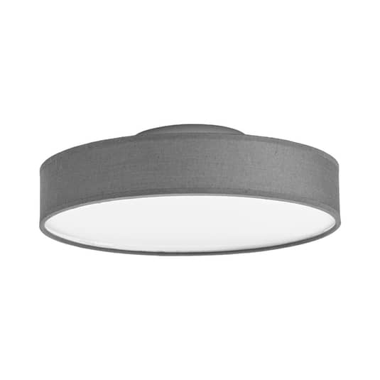 Lindby LED-Stoffdeckenlampe Saira Deckenlampe Deckenleuchte Lampe Leuchte grau