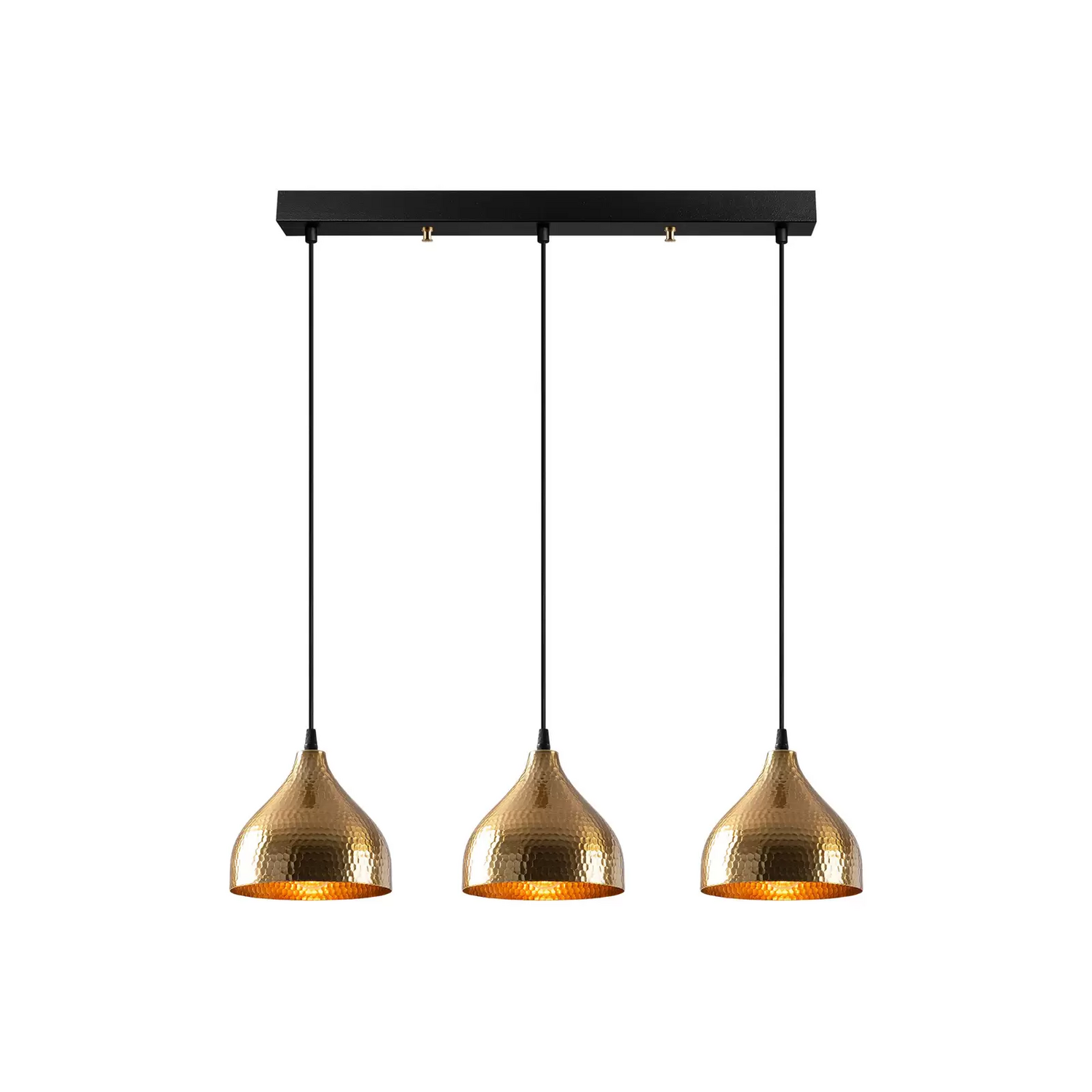 Opviq Hängeleuchte Tattoo 6212 Hängelampe Deckenlampe E27 3 Flammig Linear Gold B-Ware