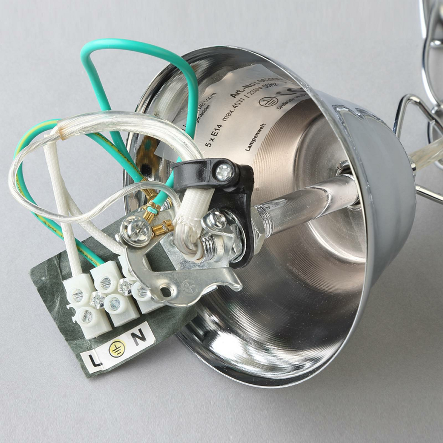 B-Ware Lindby Kristall Pendelleuchte Casparia Kronleuchter Deckenlampe Lampe E14 Ch650