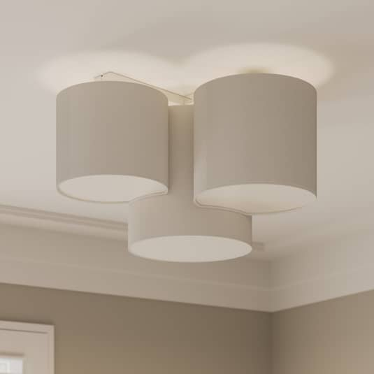 Euluna Deckenlampe Deckenleuchte Lampe Leuchte Mona Led Dreiflammig Weiß Metall B-Ware