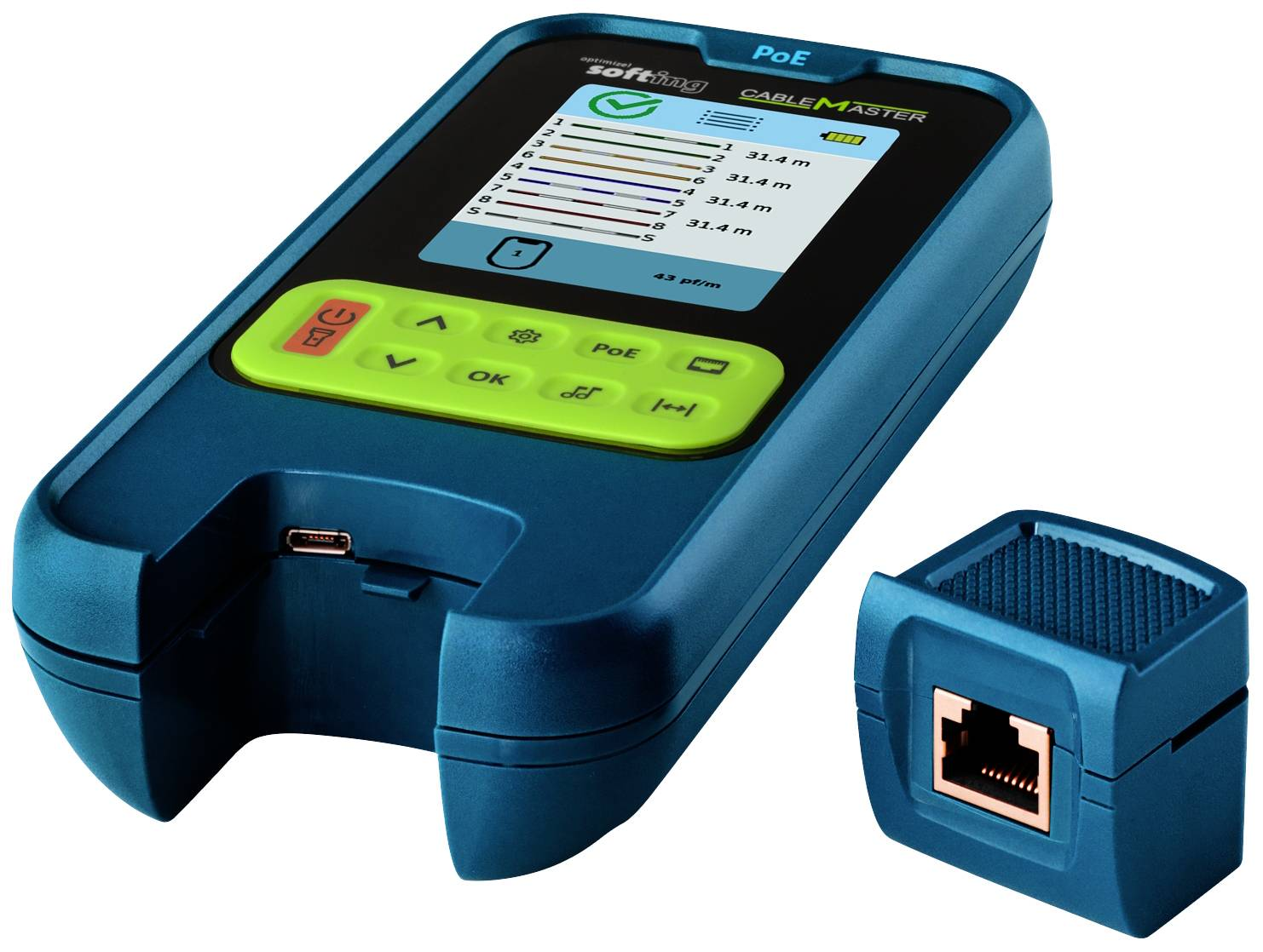 Softing Kabelmessgerät 226102 Cmpoe Netzwerk Verdrahtungstester Siehe Text/Foto B-Ware - 46382254082