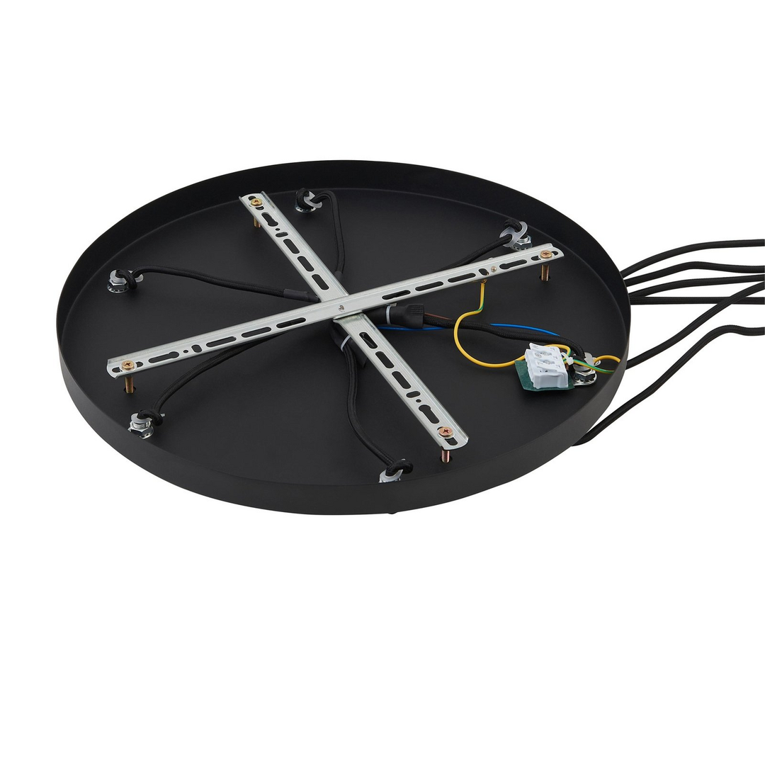 Lindby Hängeleuchte Doroteo Grün Amber Grau Glas Deckenlampe Hängelampe Lampe647 B-Ware