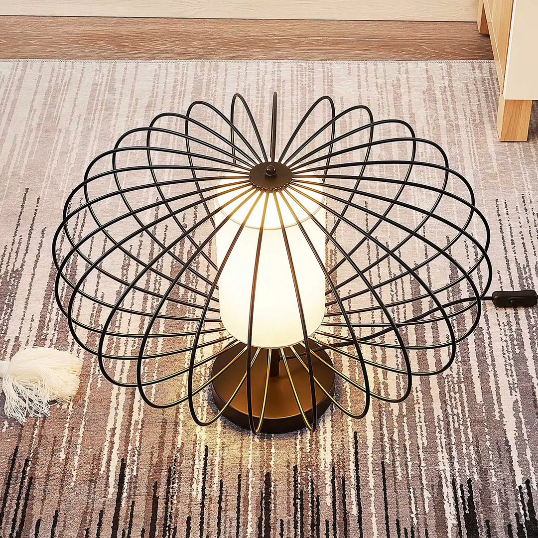 Tischleuchte Tischlampe Tischlicht Leuchte Lampe Lindby Korbinian Käfigschirm