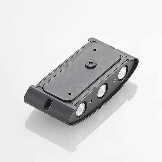 B-Ware Elc Außenwandleuchte Wandlampe Led Anthrazit Emirana Aluminiumdruckguss Glas156