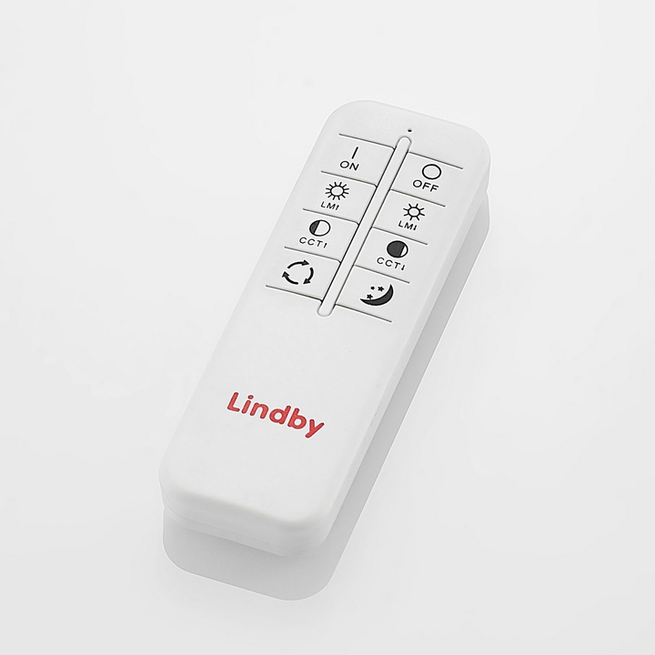Lindby Mairin LED-Deckenlampe Wohnzimmerleuchte Deckenlampe Lampe LED nickel
