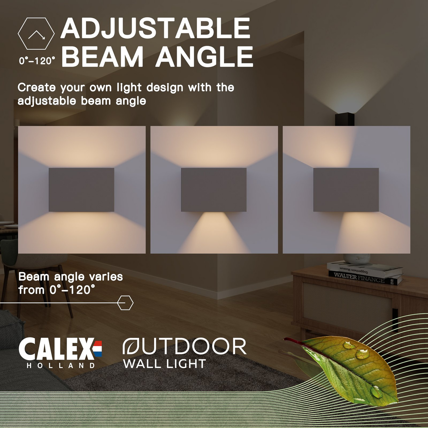 B-Ware Calex Led Außenwandleuchte Außenlampe Rectangle Up/Down Wandleuchte Höhe 10cm  - 8712879161783