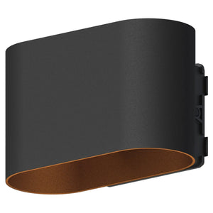B-Ware Außenleuchte Außenlampe Calex Wandlampe Up Down Led Schwarz Gold Aluminium