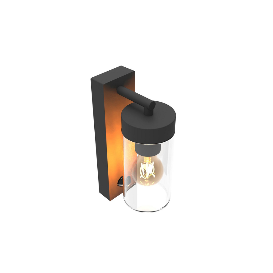 Calex Wandleuchte Lampe Außenleuchte Schwarz Transparent Bewegungssensor Leuchte B-Ware - 8712879161691