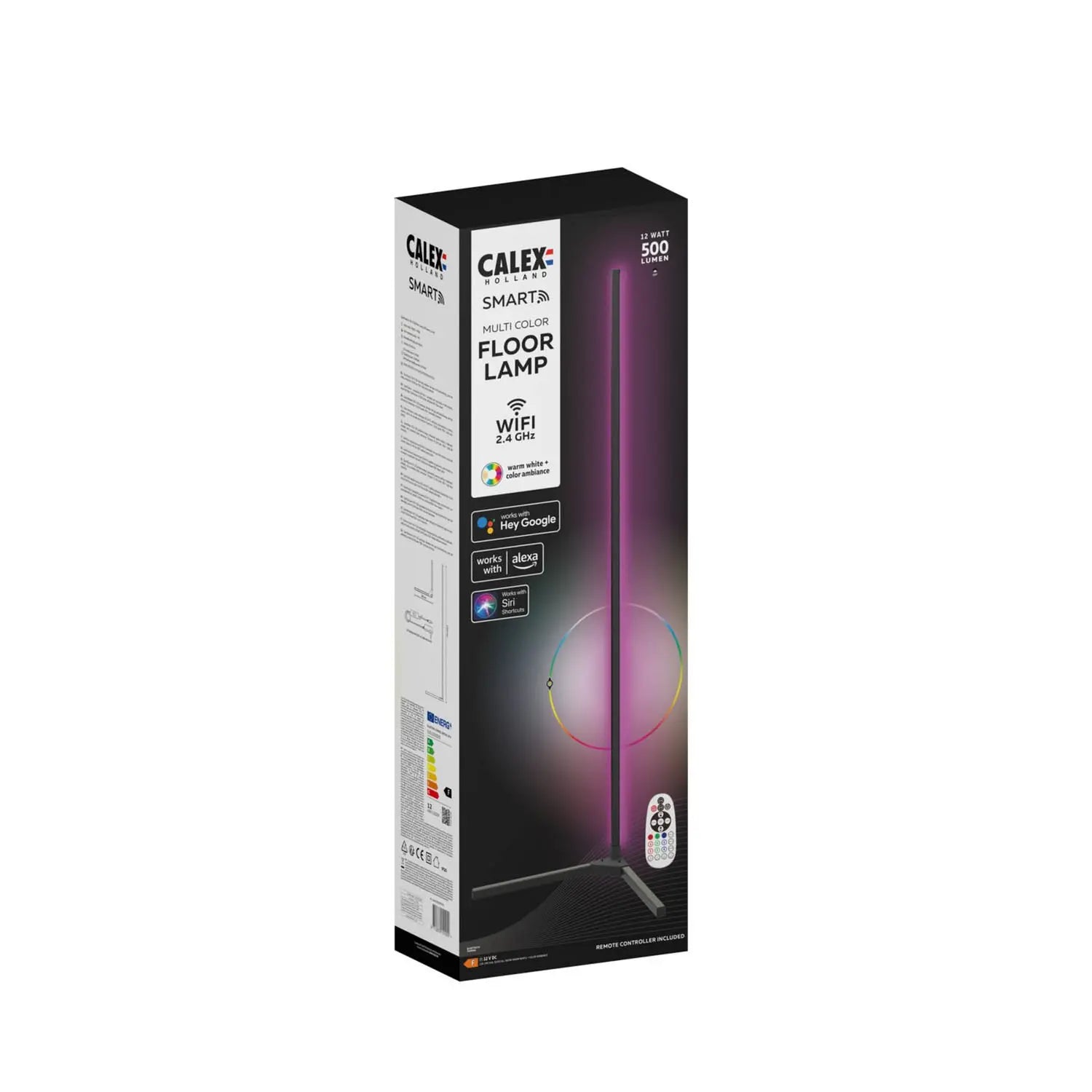B-Ware Calex Led Stehleuchte Lampe Smart Rgbw Fernbedienung Schwarz Kunststoff Wlan - 8712879151920