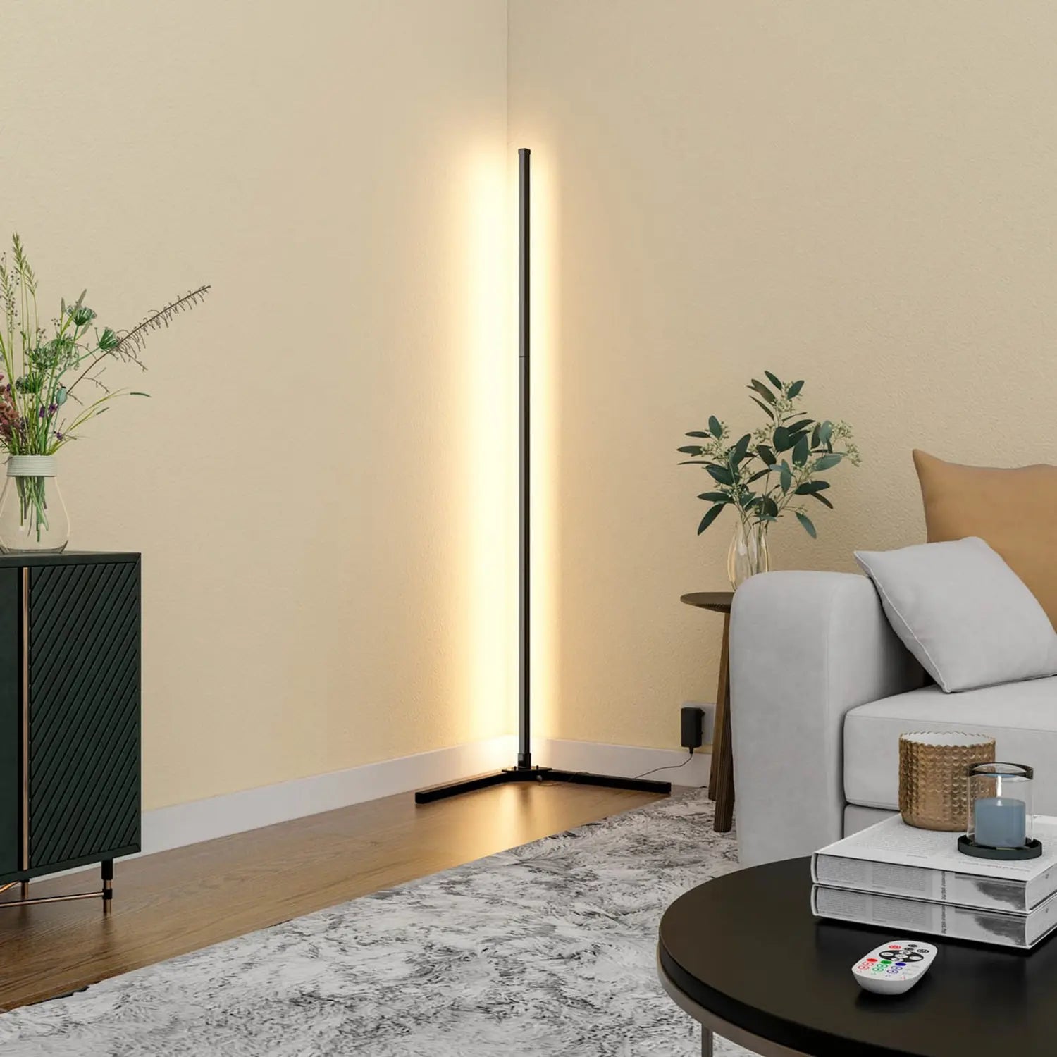 B-Ware Calex Led Stehleuchte Lampe Smart Rgbw Fernbedienung Schwarz Kunststoff Wlan - 8712879151920