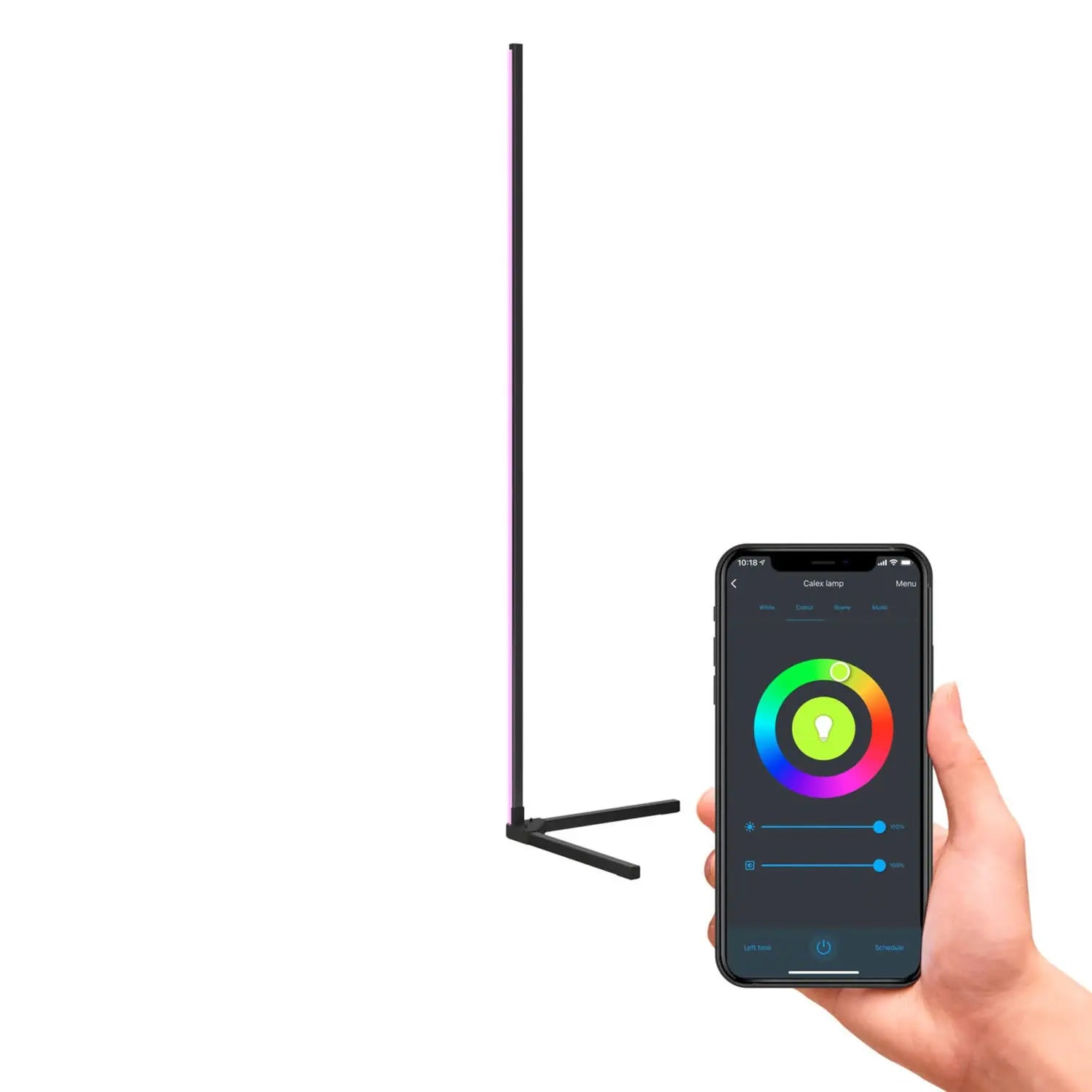 B-Ware Calex Led Stehleuchte Lampe Smart Rgbw Fernbedienung Schwarz Kunststoff Wlan - 8712879151920