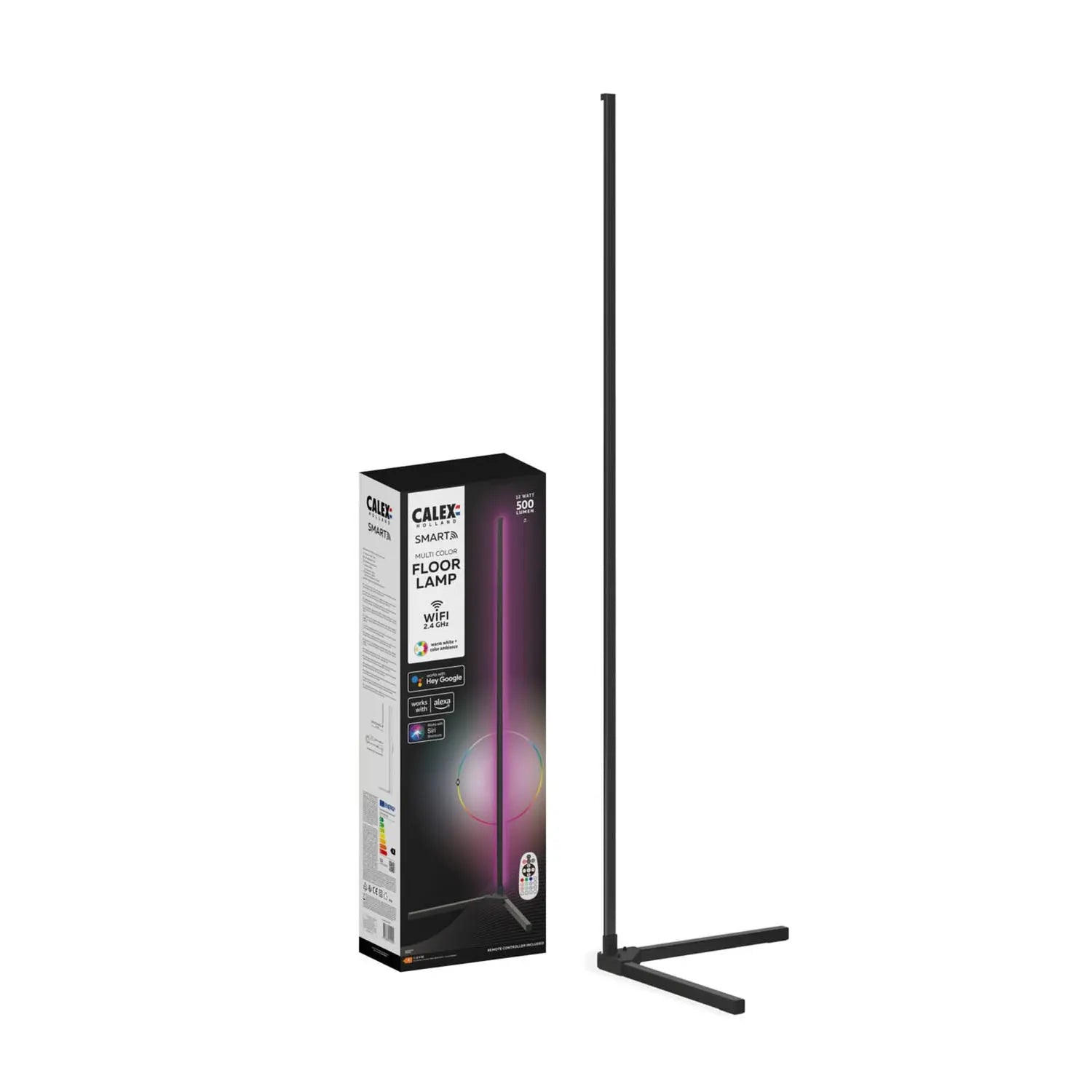 B-Ware Calex Led Stehleuchte Lampe Smart Rgbw Fernbedienung Schwarz Kunststoff Wlan - 8712879151920