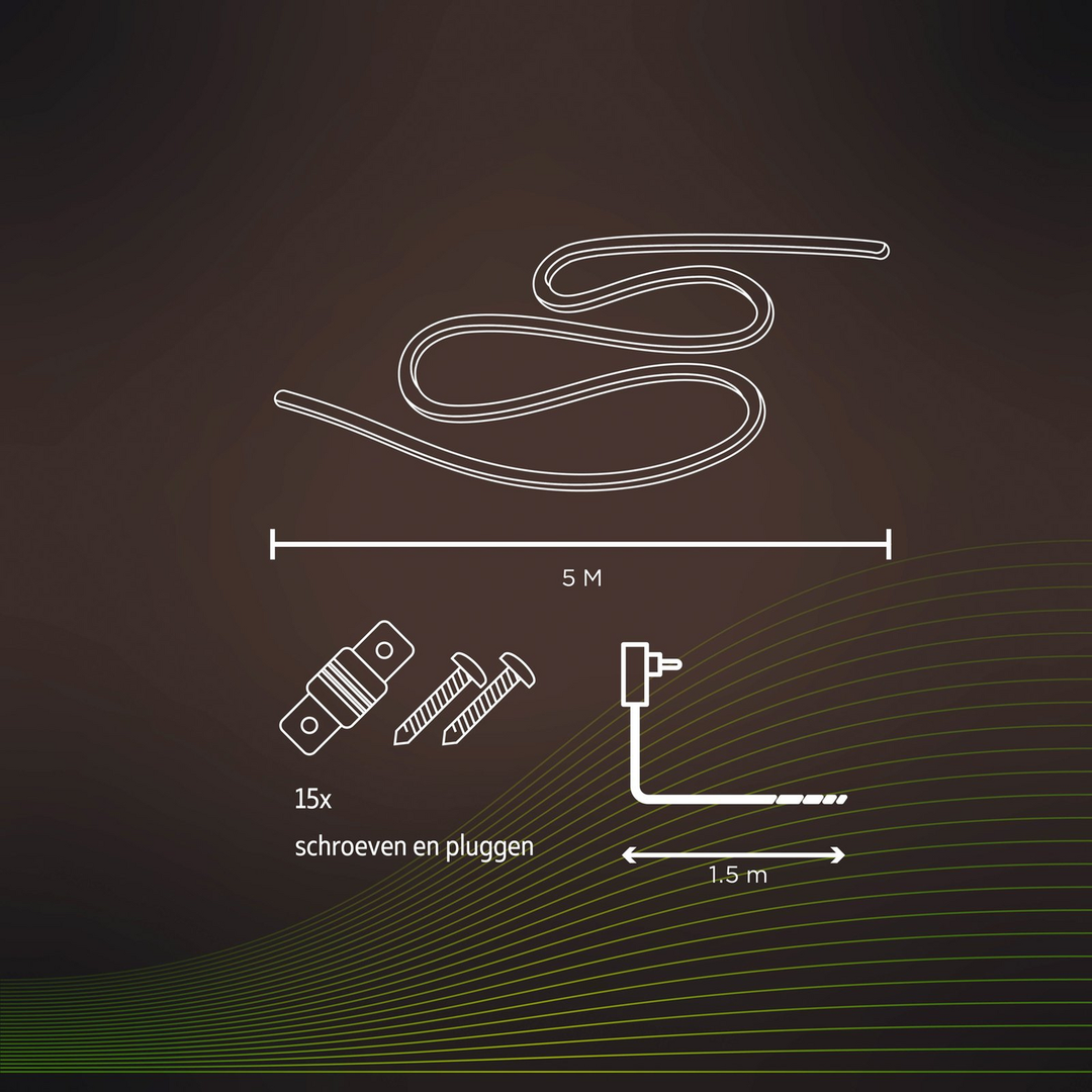Calex Smart Outdoor Led Striplight Led Streifen Lichtleiste Lichterkette 5 Meter B-Ware - 8712879149989