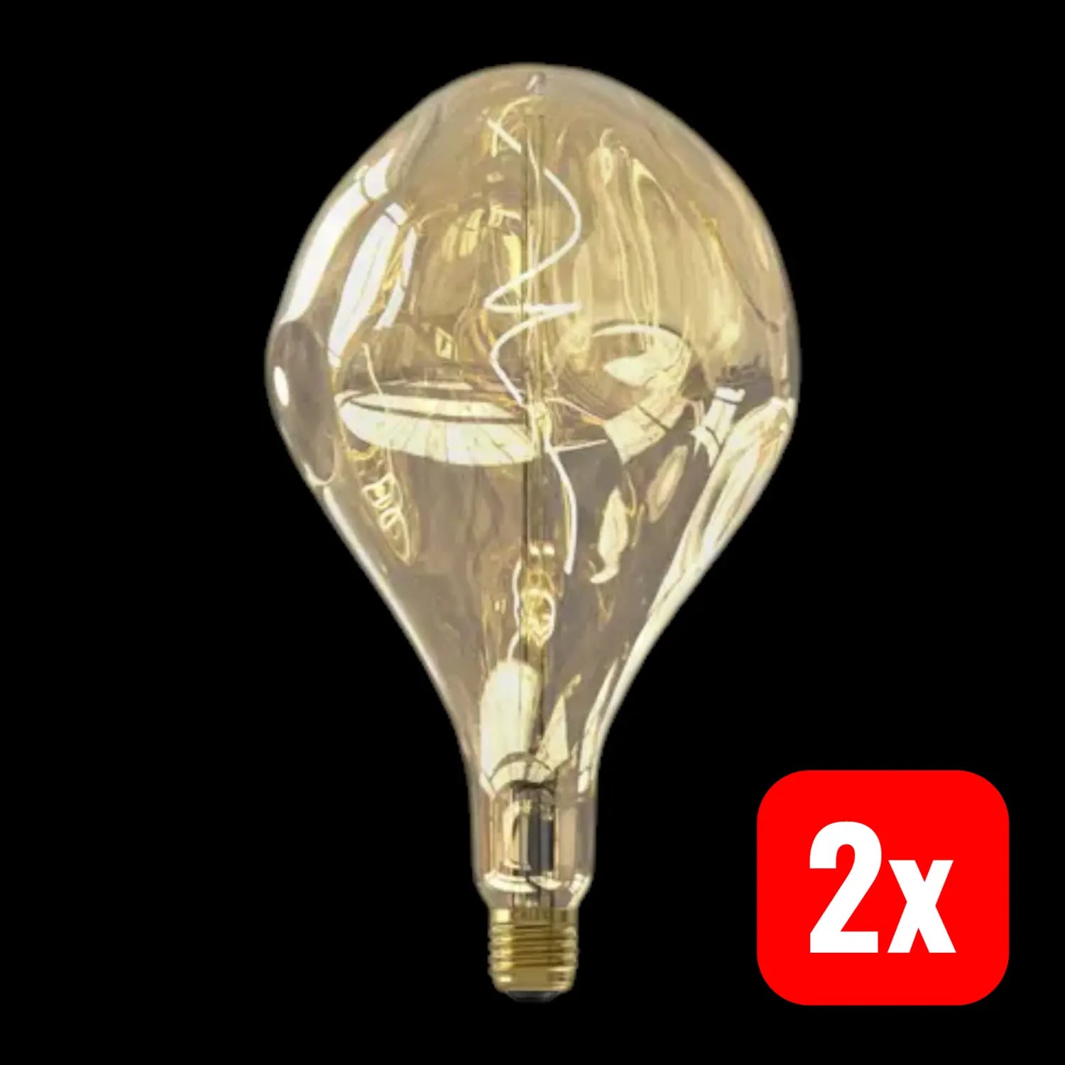 B-Ware Calex Leuchtmittel Lampe Led E27 Dimmbar Creme Xxl Organic Evo 6 W 1800 K 2 Stück - 8712879147435