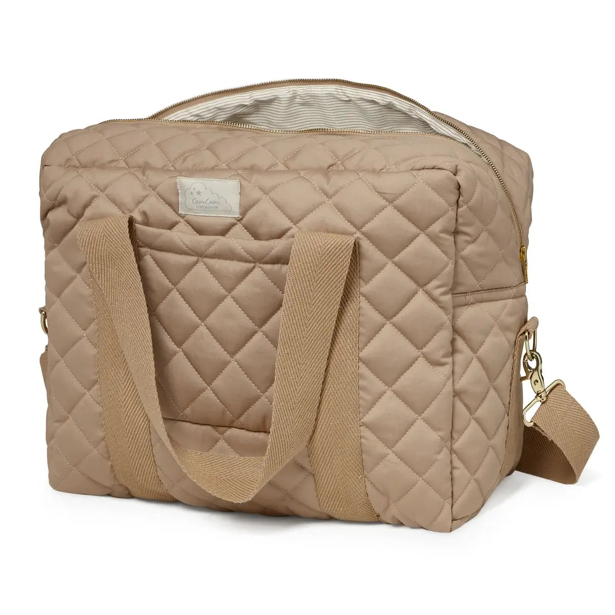 B-Ware Cam Cam Copenhagen Wickeltasche L Bag Baby Kinderwagengurt Caramel Baumwolle - 5712805117795