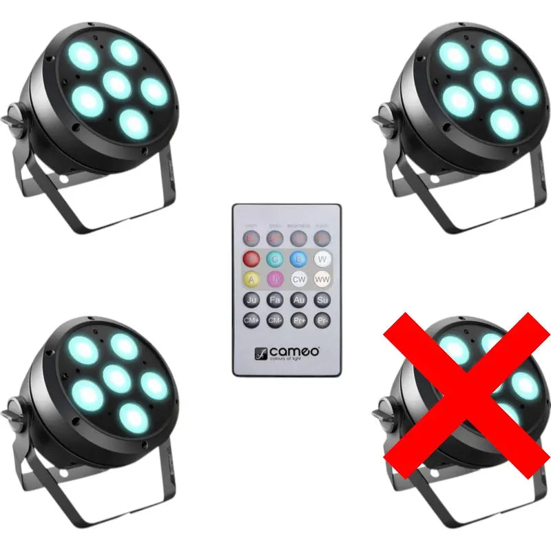 B-Ware Cameo Led Par Scheinwerfer Set Led Scheinwerfer 6x12 W Siehe Text/Foto - 4049521465079