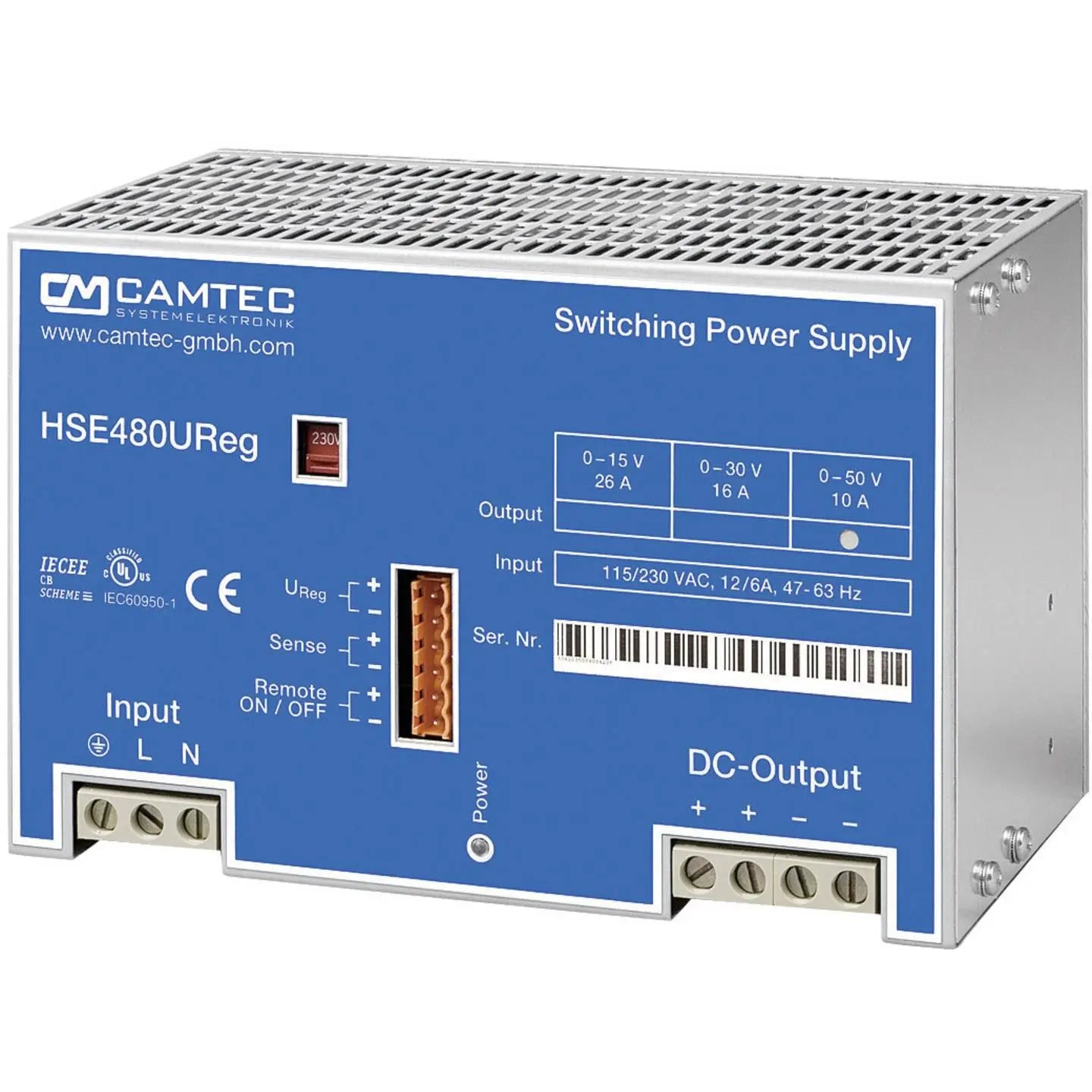 B-Ware Camtec Netzgerät Stromversorgung Hseureg04801.15 T 0 15 V 26 A Hauptgerät - 4016138842654