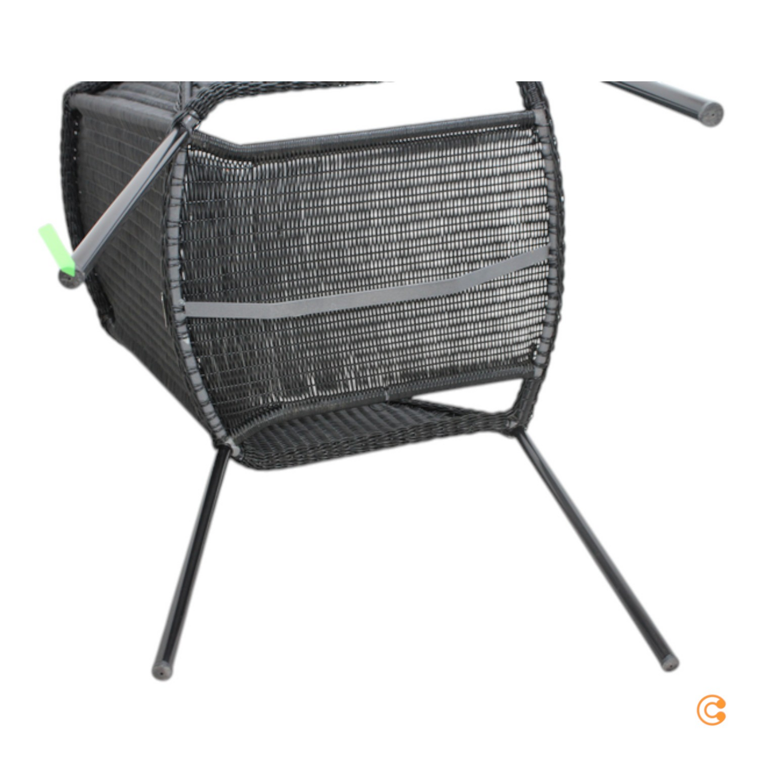 Cane Line Breeze Sessel Stapelbar Outdoor Schwarz Gartenstuhl Siehe Text/Foto B-Ware - 5711877008192