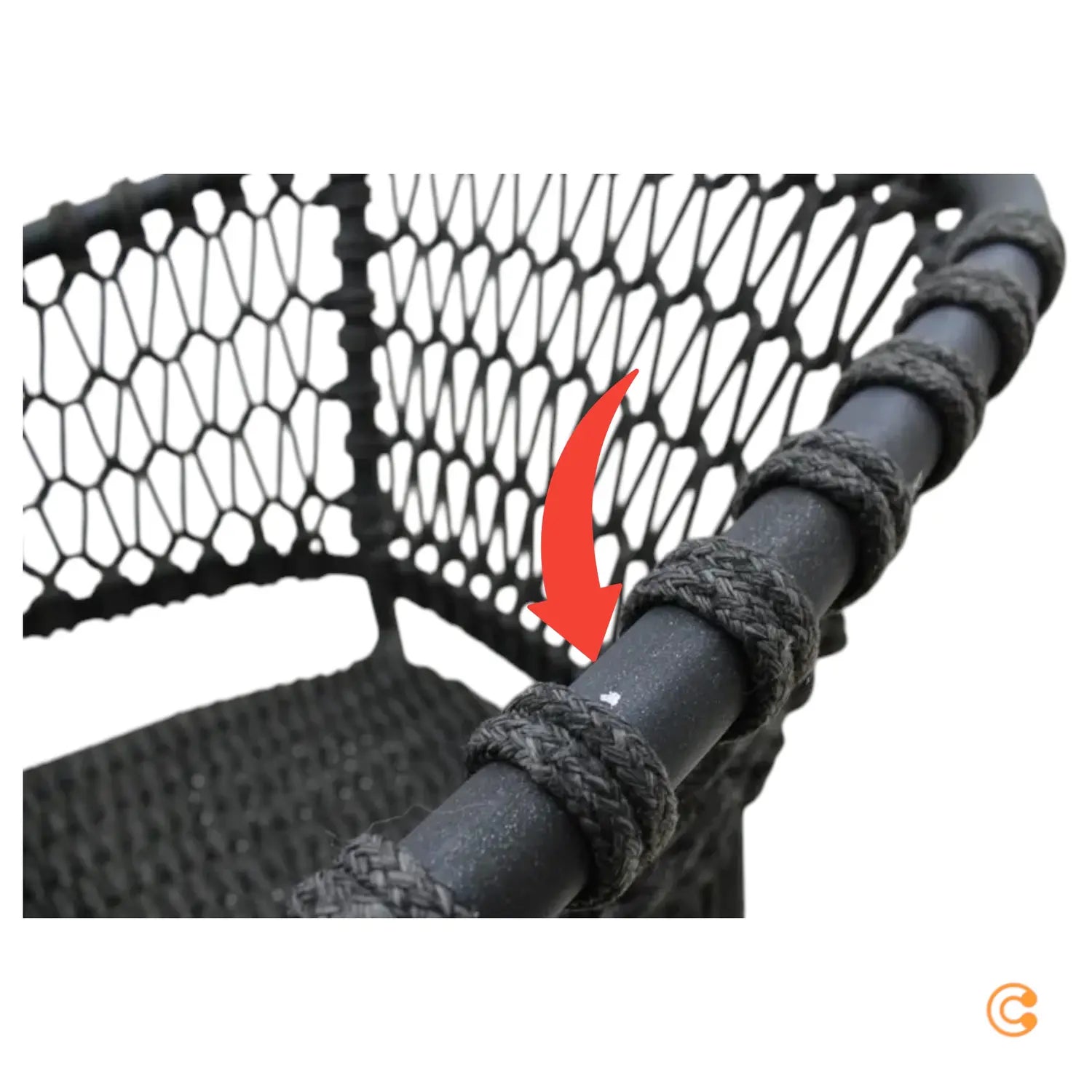 B-Ware Cane Line Ocean Armlehnstuhl Gartenstuhl Outdoor Dunkelgrau Siehe Text/Foto137 - 5711877223724