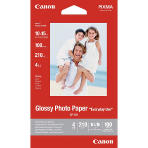 B-Ware Canon Fotopapier Gp 501 Fotoglanzpapier Druckerpapier 10x15 210g 100 Blatt
