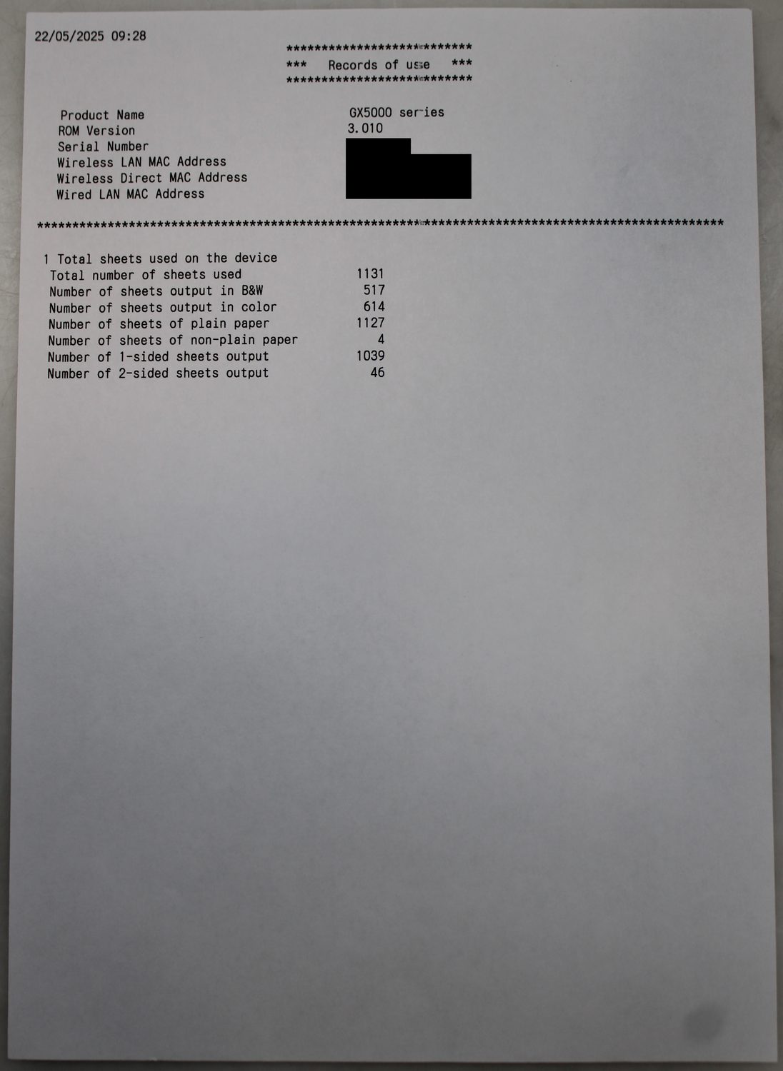 B-Ware Canon Maxify Gx5050 Tintenstrahldrucker A4 Drucker Duplex Wlan Siehe Text/Foto