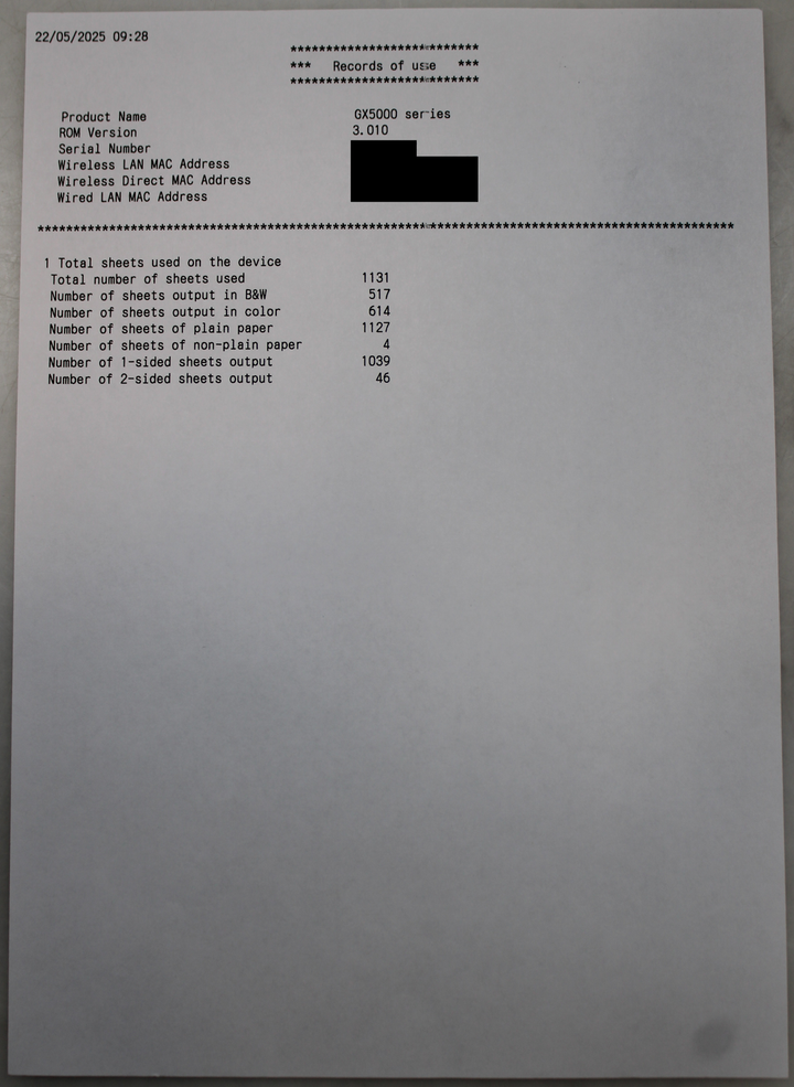 Canon Maxify Gx5050 Tintenstrahldrucker A4 Drucker Duplex Wlan Siehe Text/Foto C-Ware