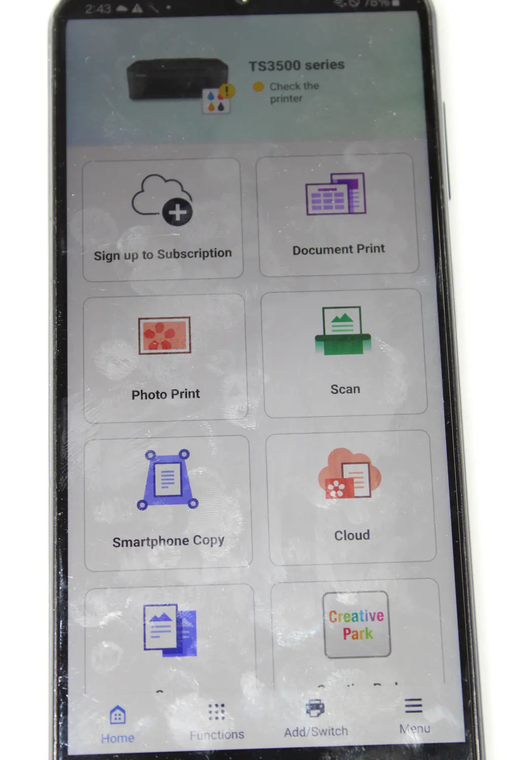 C-Ware Canon Pixma Ts3551i Tintenstrahl Multifunktionsdrucker Drucker Siehe Text/Foto - 4549292192162