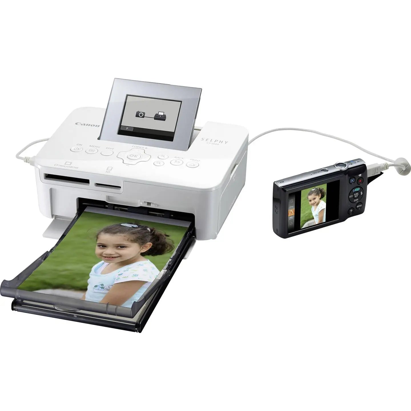 B-Ware Canon Selphy Cp1000 Fotodrucker Drucker Bilddrucker Auflösung:300 X 300 Dpi Weiß - 8714574630489