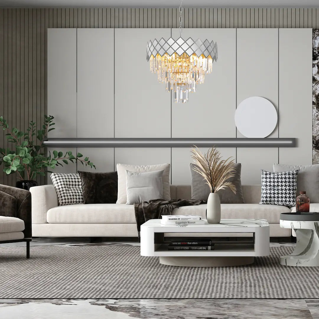 B-Ware Kronleuchter Lampe Leuchte Carisma Chrome E14 Hängeleuchte 9 Flammig Wohnzimmer - 5902693788898