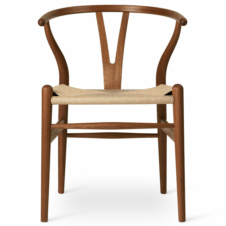 Carl Hansen Ch24 Wishbone Chair Stuhl Küchenstuhl Sitz Essstuhl Mahagoni Geölt B-Ware - 5714413971639
