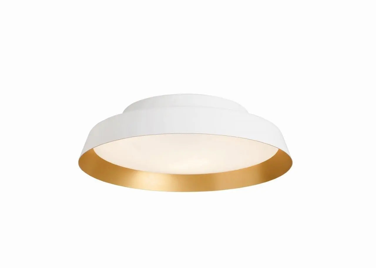 B-Ware Carpyen Deckenleuchte Lampe Leuchte Led Boop Weiß Gold Deckenlampe Rund ø 37 Cm - 8435579824733