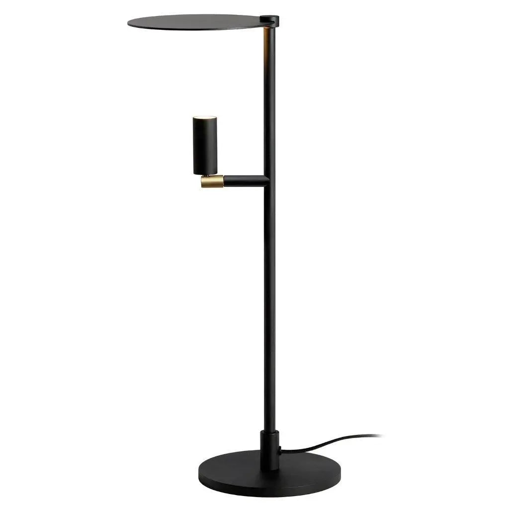 B-Ware Carpyen Led Tischlampe Schreibtischleuchte Kelly Spot Schwarz Gold Metall - 8435579827352