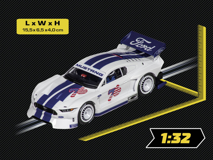 Carrera 20027752 Evolution Auto Ford Mustang Gty "No.76" Modellauto Rennauto B-Ware