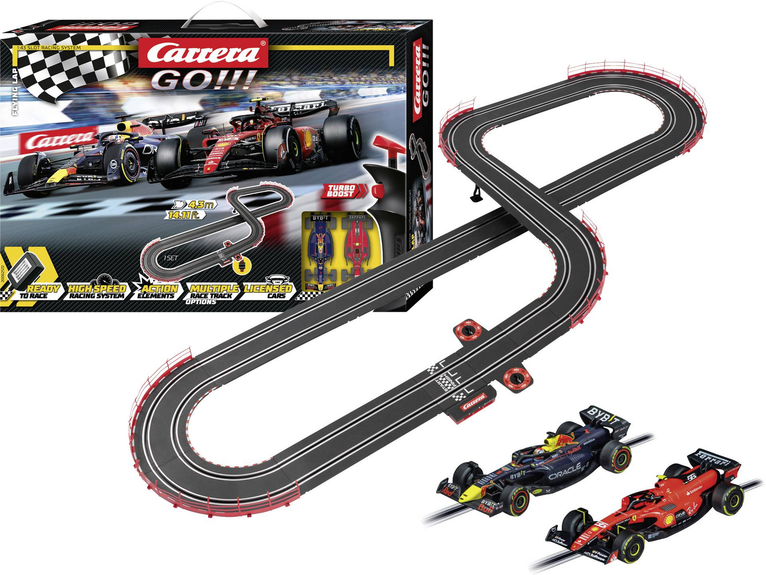 B-Ware Carrera 20062572 Go!!! Flying Lap Start Set Action Rennbahn Kinderspielzeug - 4007486625723