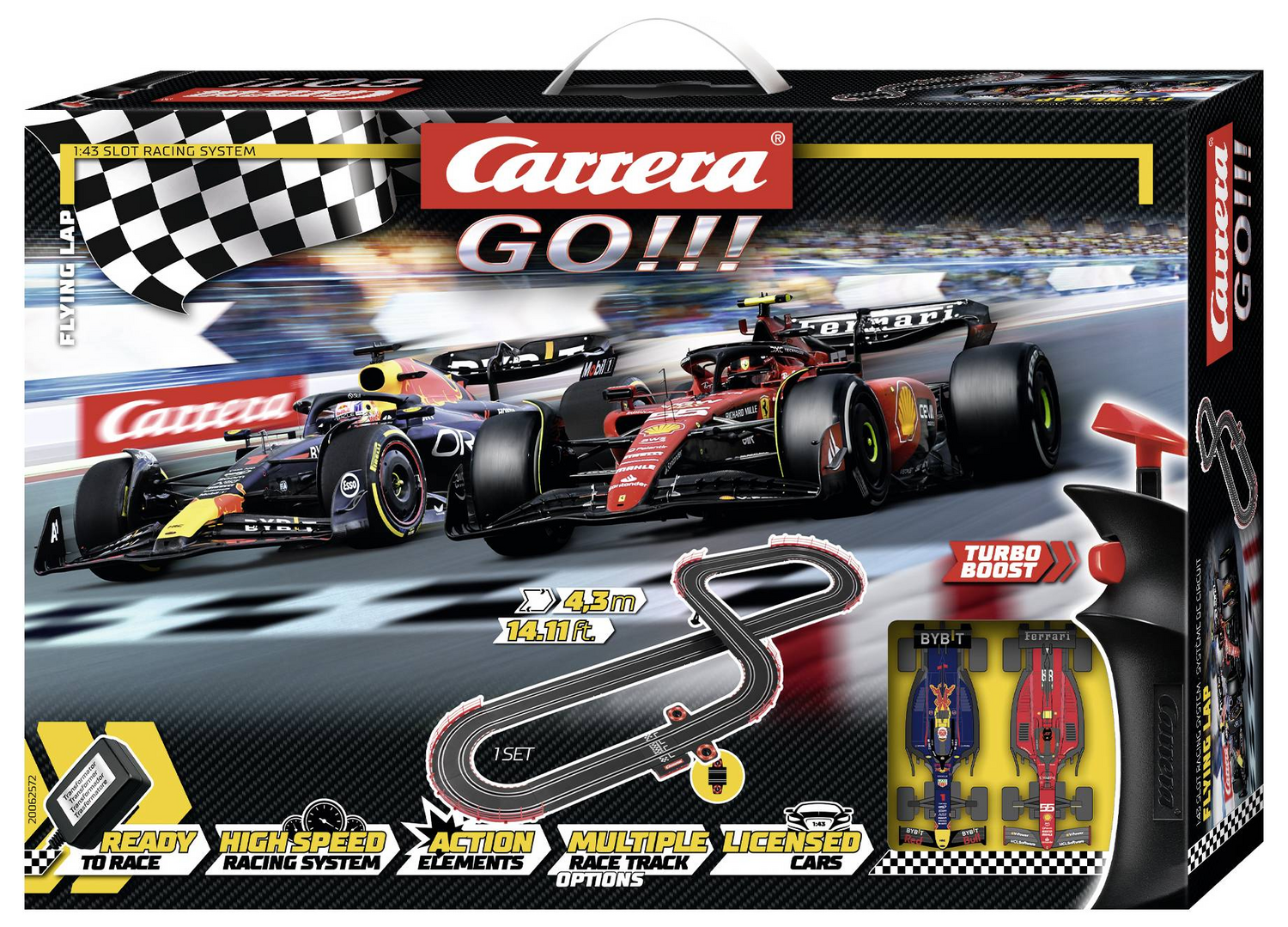 B-Ware Carrera 20062572 Go!!! Flying Lap Start Set Action Rennbahn Kinderspielzeug - 4007486625723