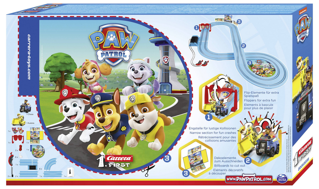 Carrera 20063035 First Paw Patrol On The Double Start Set Rennwagen Spielzeug B-Ware - 4007486630352
